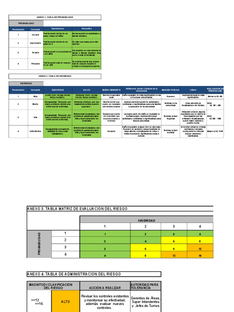Matriz de Evaluación de Riesgos | PDF | Salud y bienestar | Medicina