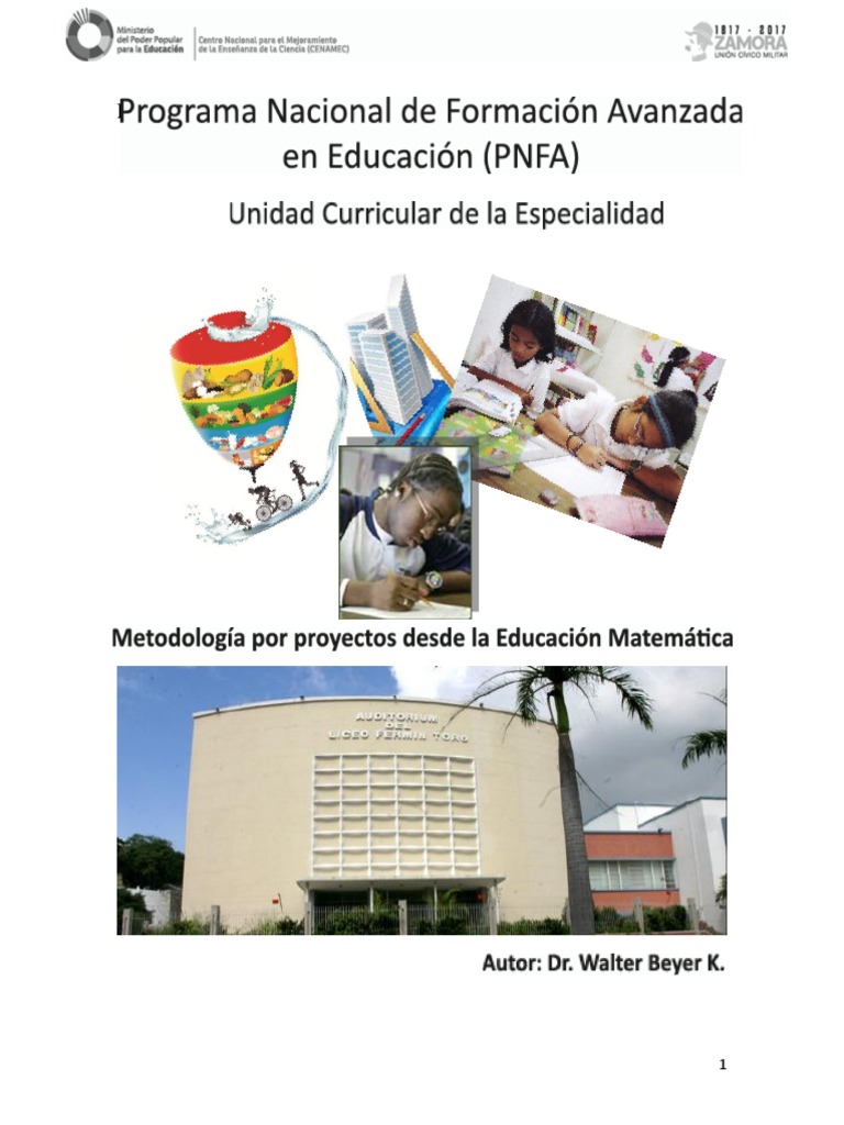 PNFA Material Prof Walter 1 | PDF | Enseñanza de matemática | Maestros