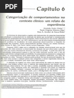 Categorização de Comportamentos No Contexto Clínico - Um Relato de Experiência