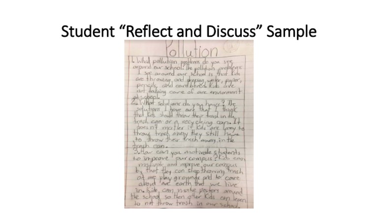 Student Reflection and Discussion Guide | PDF