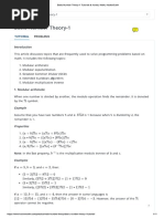 Basic Number Theory-1: Tutorial Problems