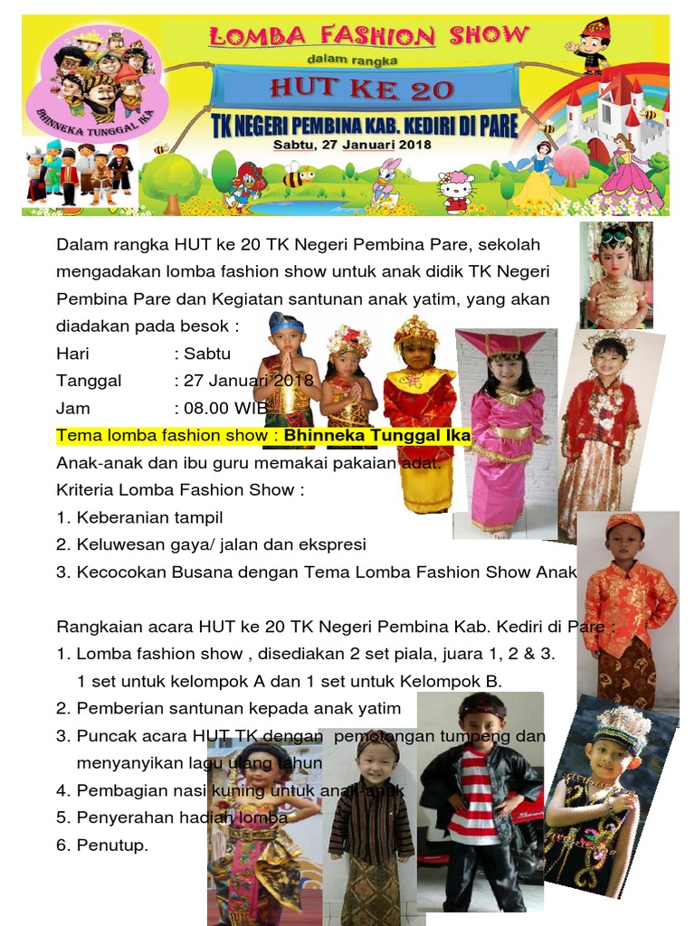 Contoh Brosur Acara Lomba Terlengkap