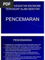 Kesan Kegiatan Ekonomi Terhadap Alam Sekitar