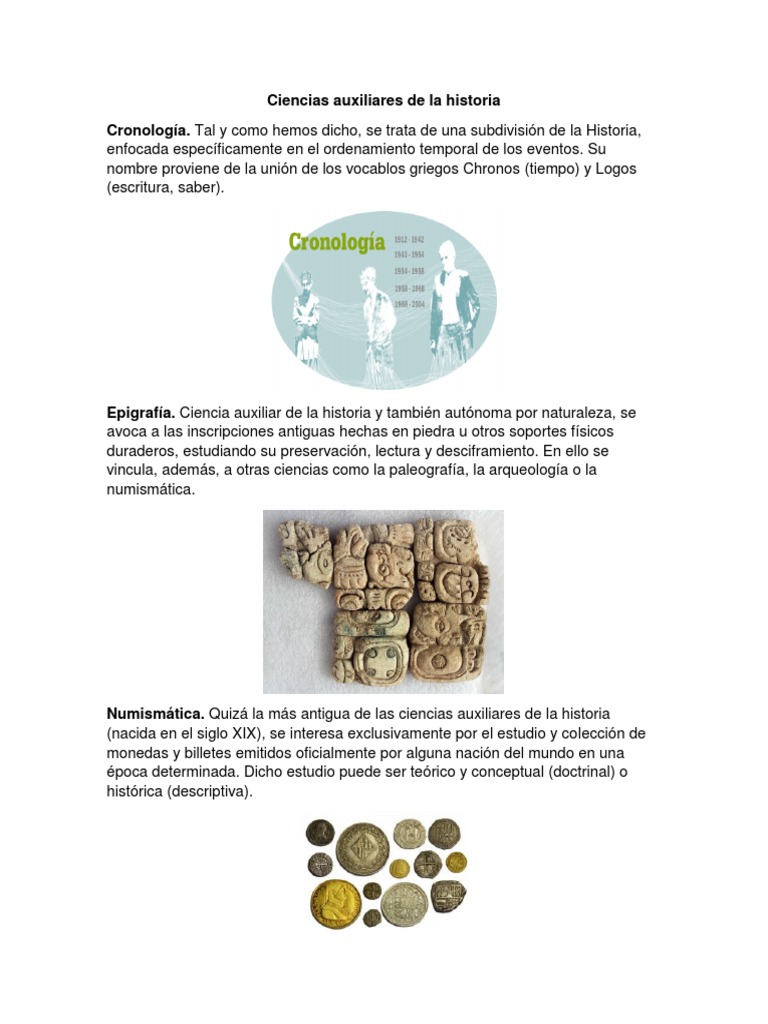 Ciencias Auxiliares de La Historia