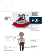 Sombrero Mexicano y Moño de Rayas Verdes, Blancas y Rojas. Se Añaden Toques de Lentejuela en El Contorno