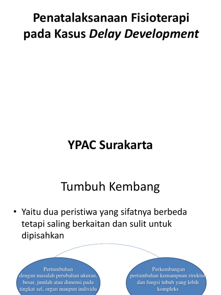 Fisioterapi untuk Delay Development | PDF | Kesehatan Holistik