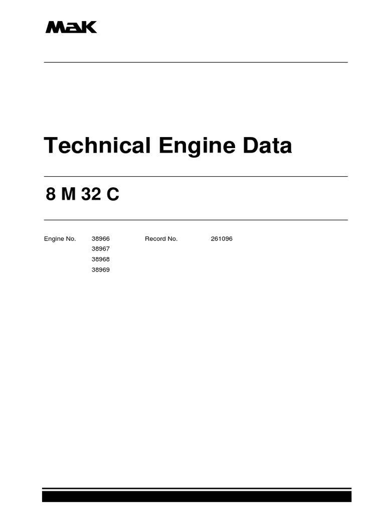3 Technical Engine Data PDF Diesel Fuel Transmission (Mechanics)