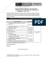 Comunicado #03 Modificación de Cronograma