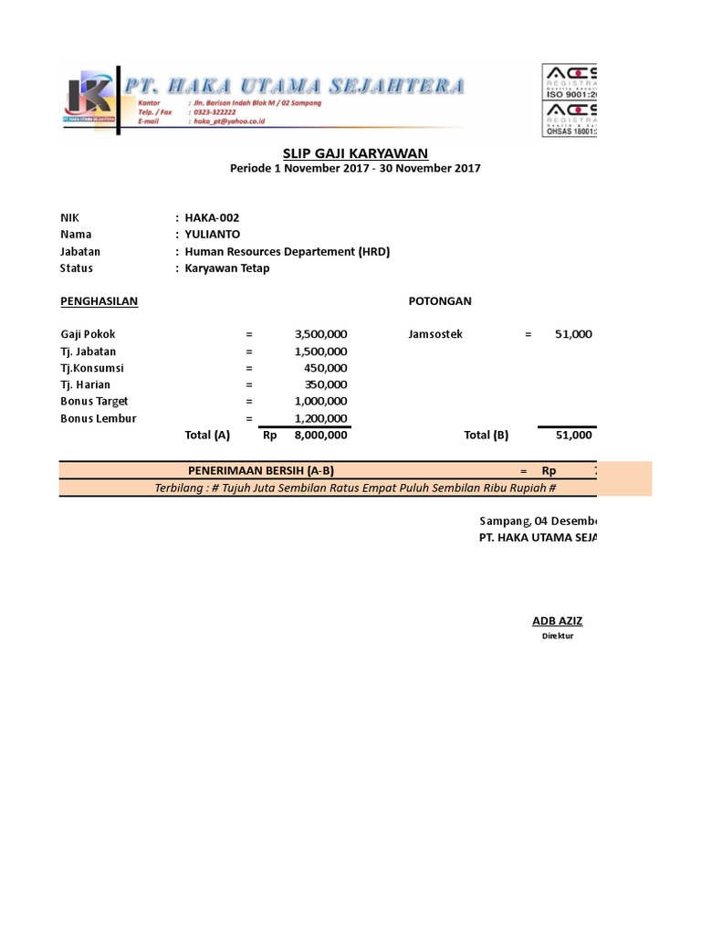 Slip Gaji PDF