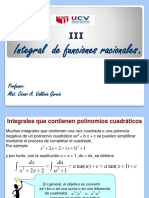 2.III. - Integral de Funciones Racionales.