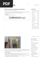 Most Common Hardware Problems