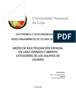 Multiplexacion Espacial Categorias UE