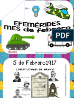 Efemérides Mes de Febrero Mosaico Nuevos Diseños PDF 1 PDF