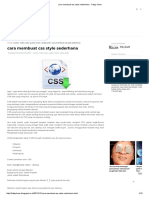 Cara Membuat Css Style Sederhana - Frizzy Hans