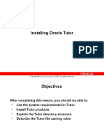 Installing Oracle Tutor