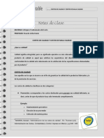 Nota de Clase 11 Costos Calidad y Costos de Mala Calidad