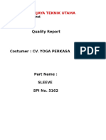 PT - Sriwijaya Teknik Utama: Quality Report