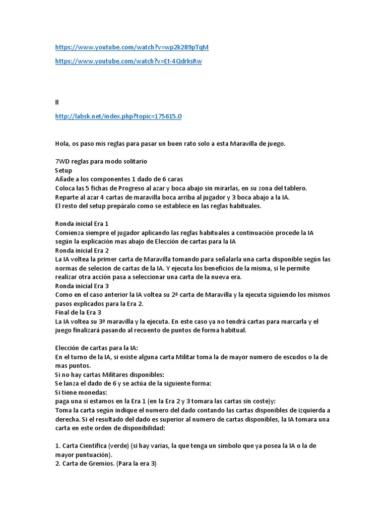 7 Wonders Duel Solo Inteligencia Artificial Inteligencia Ia Y Semantica