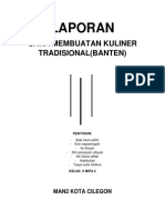 Laporan: Cara Membuatan Kuliner Tradisional (Banten)