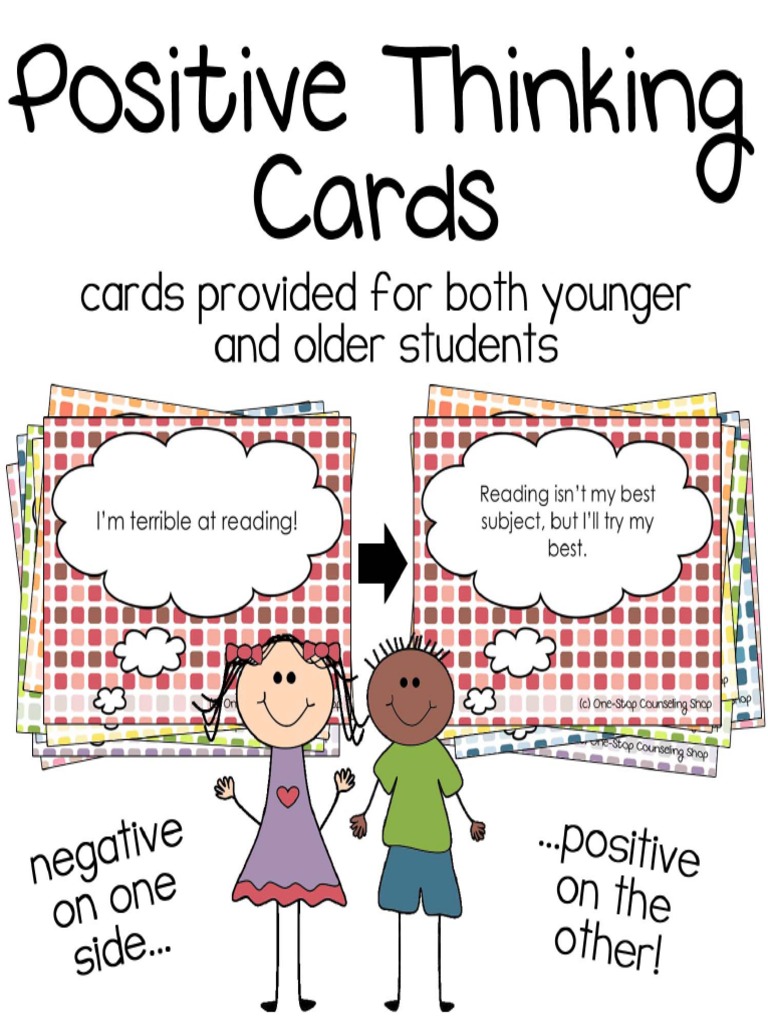 Positive Thinking Cards Preview | PDF