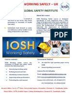 IOSH Working Safely Brouchere