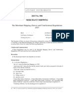 The Merchant Shipping (Survey and Certification) Regulations 2015