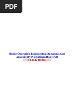 Boiler Operation Engineer by P Chattopadhyay | PDF