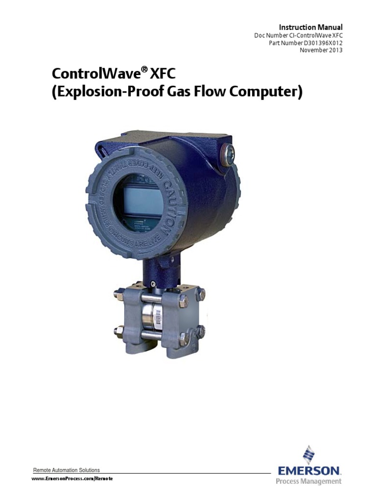 ControlWave XFC Manual d301396x012 PDF | PDF | Flow Measurement ...