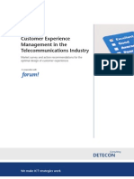 Detecon Study Customer Experience Management in The Telecommunications Industry. Market Survey and Action Recommendations For The Optimal Design of Customer Experiences