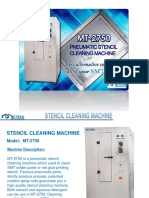 MT-2750 Pneumatic Stencil Cleaning Machine