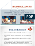 Técnicas de Inmovilización