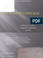 Chestionar Fenologic