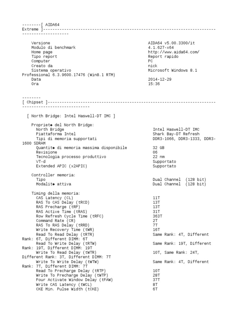 AIDA64 Extreme Benchmark Report | PDF | Digital Electronics | Digital ...