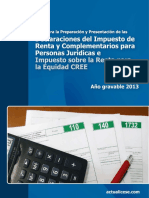 Declaracion Renta PJ - Cree Ag2013