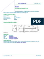 Red 3mm LED: Kitronik LTD - Technology Data Sheet & Specifications