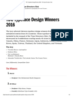 TDC Typeface Design Winners 2016 - The Type Directors Club