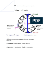 Vocabulary Time The Clock