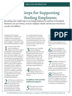 Eight Easy Steps for Supporting Breastfeeding Employees