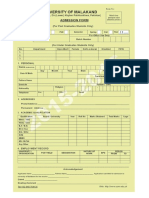 Admission Form