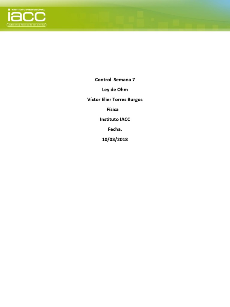 Control Semana 7 | PDF