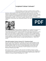 What Is PCC (Precipitated Calcium Carbonat)