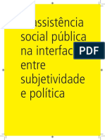 A Assistência Social Pública Na Interface Entre Subjetividade e Política (Andrea Guerra)