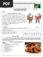 Avaliação Integrada 4 Ano