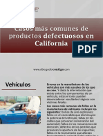 AbogadoContigo - Casos Más Comunes de Productos Defectuosos en California