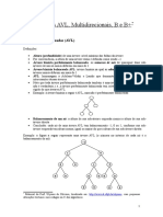 2-Árvores AVL, Multi, B - UNIDADE 2