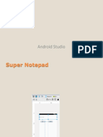Super Notepad: Android Studio