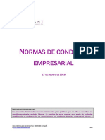 Normas de Conducta Empresarial 2016 ESP