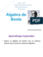 Electrónica Digital o Electrónica de Circuitos Integrados - Tema 2 - Algebra de Boole