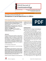 Management of Portal Hypertension in Children