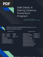 Safe Dates A Dating Violence Curriculum